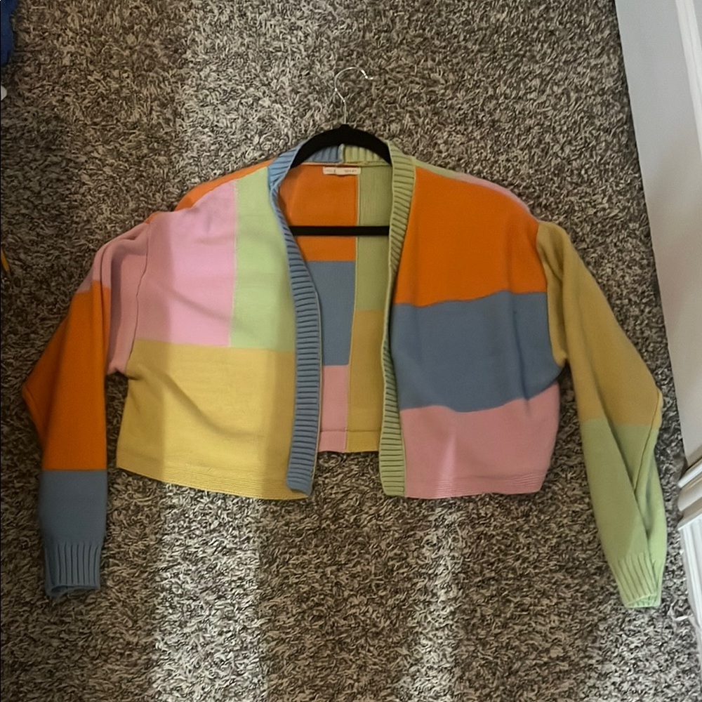 Colorful Patchwork Women's Sweater